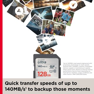 Foto 4 | Tarjeta de Memoria Sandisk Ultra Sdxc 128gb Uhs-i C10 U1 Full Hd - Venta Internacional
