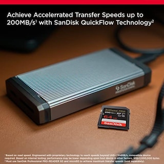 Foto 2 | Tarjeta de Memoria Sandisk Extreme Pro Sdxc 64gb Uhs-i C10 U3 V30 - Venta Internacional