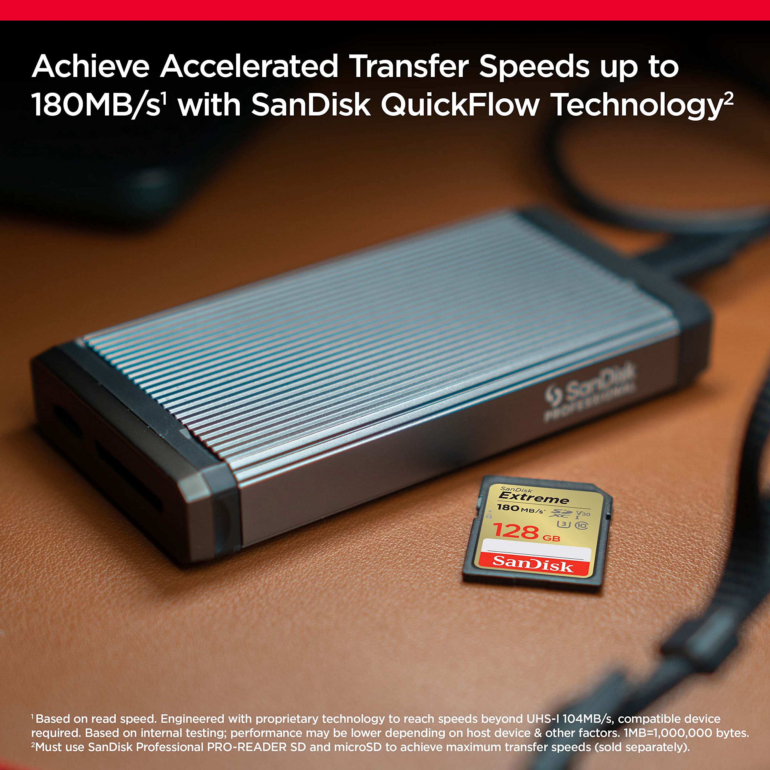 Foto 3 | Tarjeta de Memoria SanDisk de 128 GB Extreme SDXC C10/ U3/ V30 4K - Venta Internacional