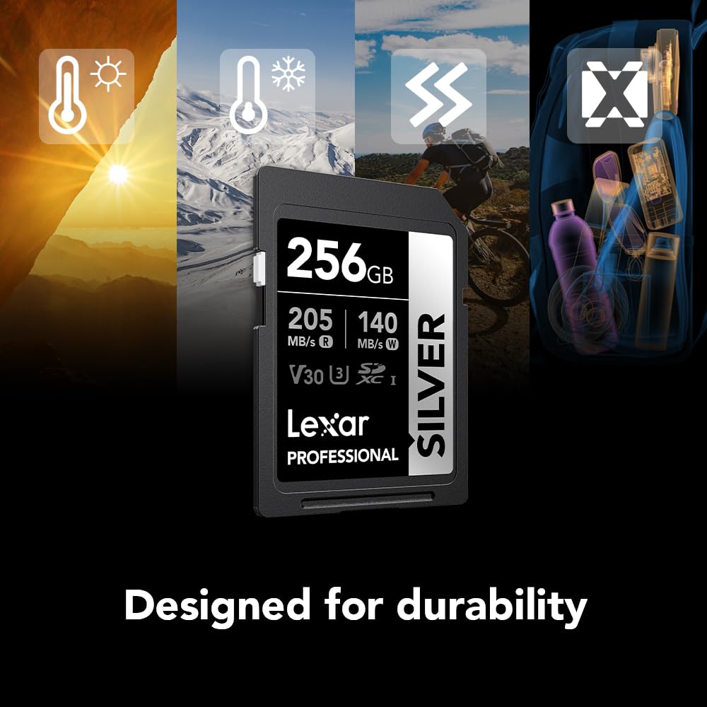 Foto 6 pulgar | Tarjeta De Memoria Sdxc Lexar Professional Silver 256gb Uhs-i C10 U3 - Venta Internacional.