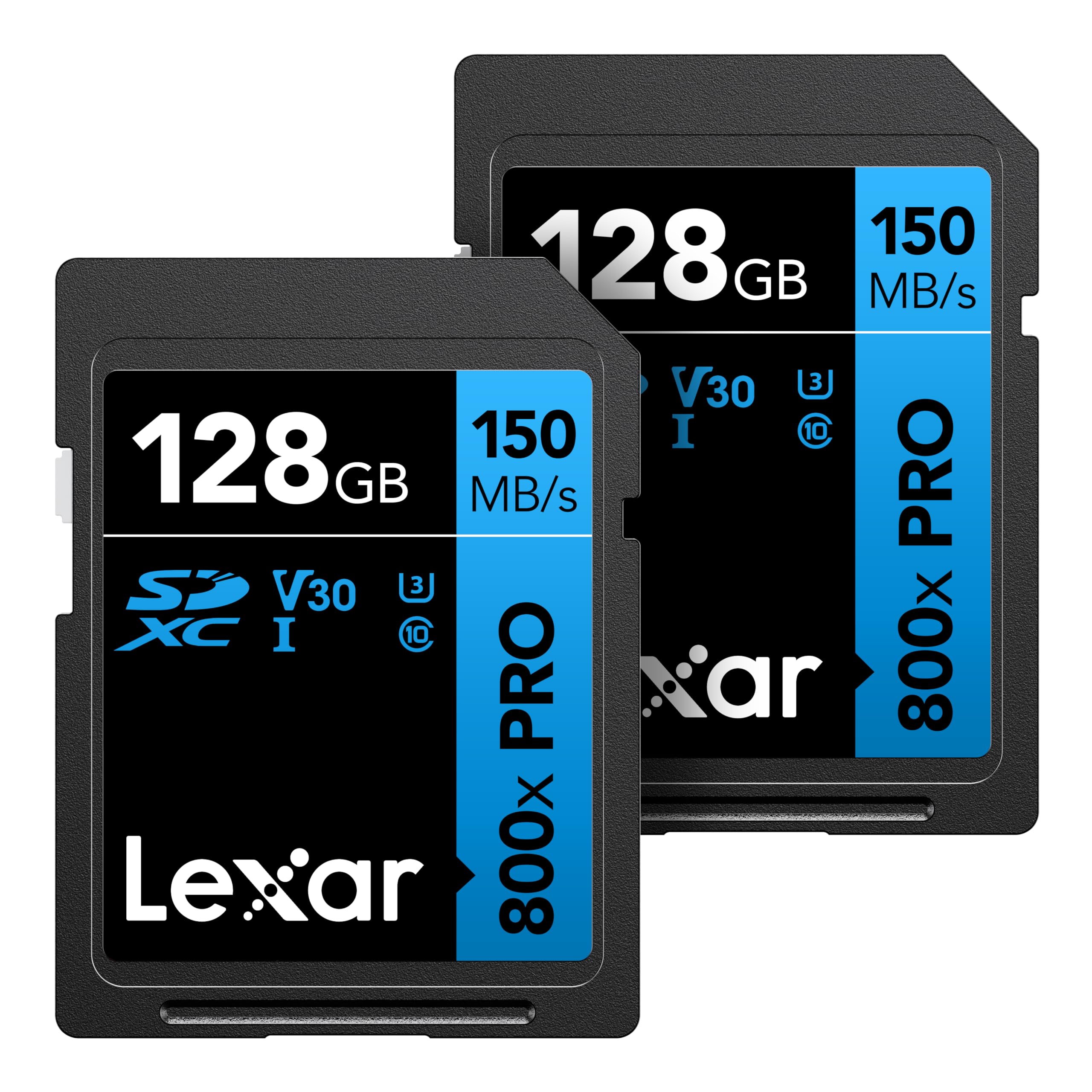Foto 2 pulgar | Tarjeta De Memoria Lexar De 128 Gb (paquete De 2) De Alto Rendimiento 800x Pro - Venta Internacional.