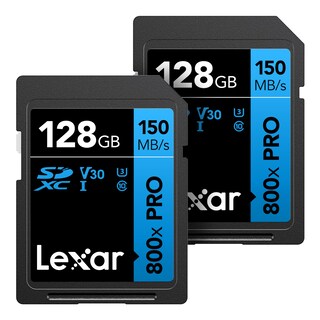 Foto 1 | Tarjeta De Memoria Lexar De 128 Gb (paquete De 2) De Alto Rendimiento 800x Pro - Venta Internacional.