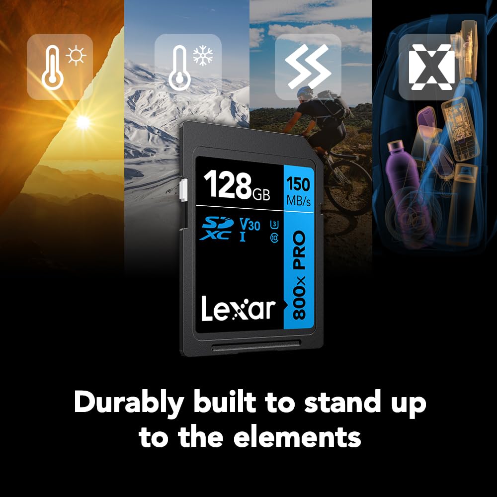 Foto 6 | Tarjeta De Memoria Lexar De 128 Gb (paquete De 2) De Alto Rendimiento 800x Pro - Venta Internacional.