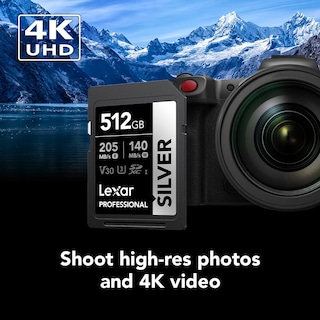 Foto 3 | Tarjeta De Memoria Lexar Professional Silver Sdxc 512gb Uhs-i C10 U3 - Venta Internacional.