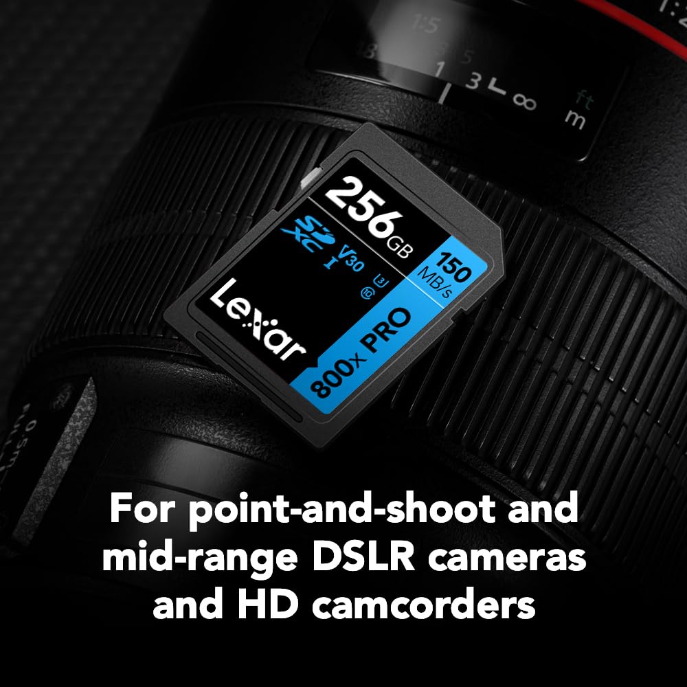 Foto 5 pulgar | Tarjeta De Memoria Lexar 256gb De Alto Rendimiento 800x Pro Sdxc Uhs-i - Venta Internacional.