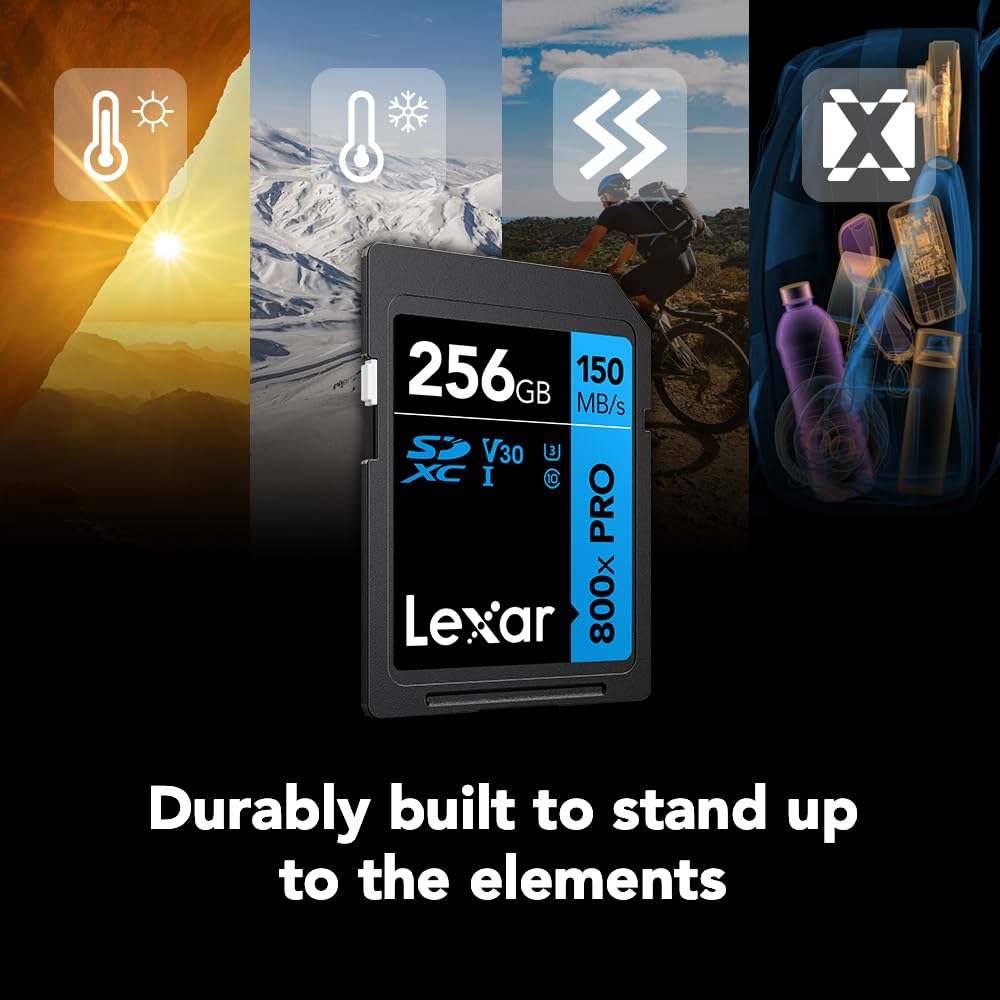 Foto 7 pulgar | Tarjeta De Memoria Lexar 256gb De Alto Rendimiento 800x Pro Sdxc Uhs-i - Venta Internacional.