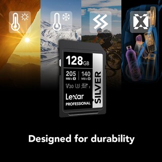 Foto 5 | Tarjeta De Memoria Sdxc Lexar Professional Silver 128gb Uhs-i C10 U3 - Venta Internacional.