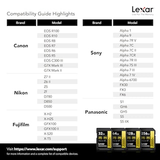 Foto 6 | Tarjeta De Memoria Lexar Professional 2000x 256gb Sdxc Uhs-ii V90 - Venta Internacional.