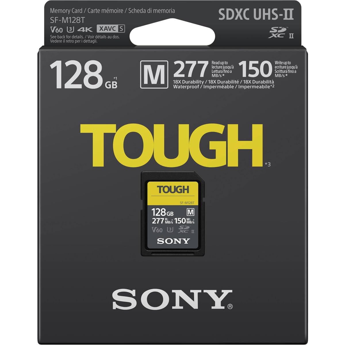 Foto 3 pulgar | Tarjeta Sdxc Sony Tough-m Serie 128 Gb V60 Uhs-ii - Venta Internacional.