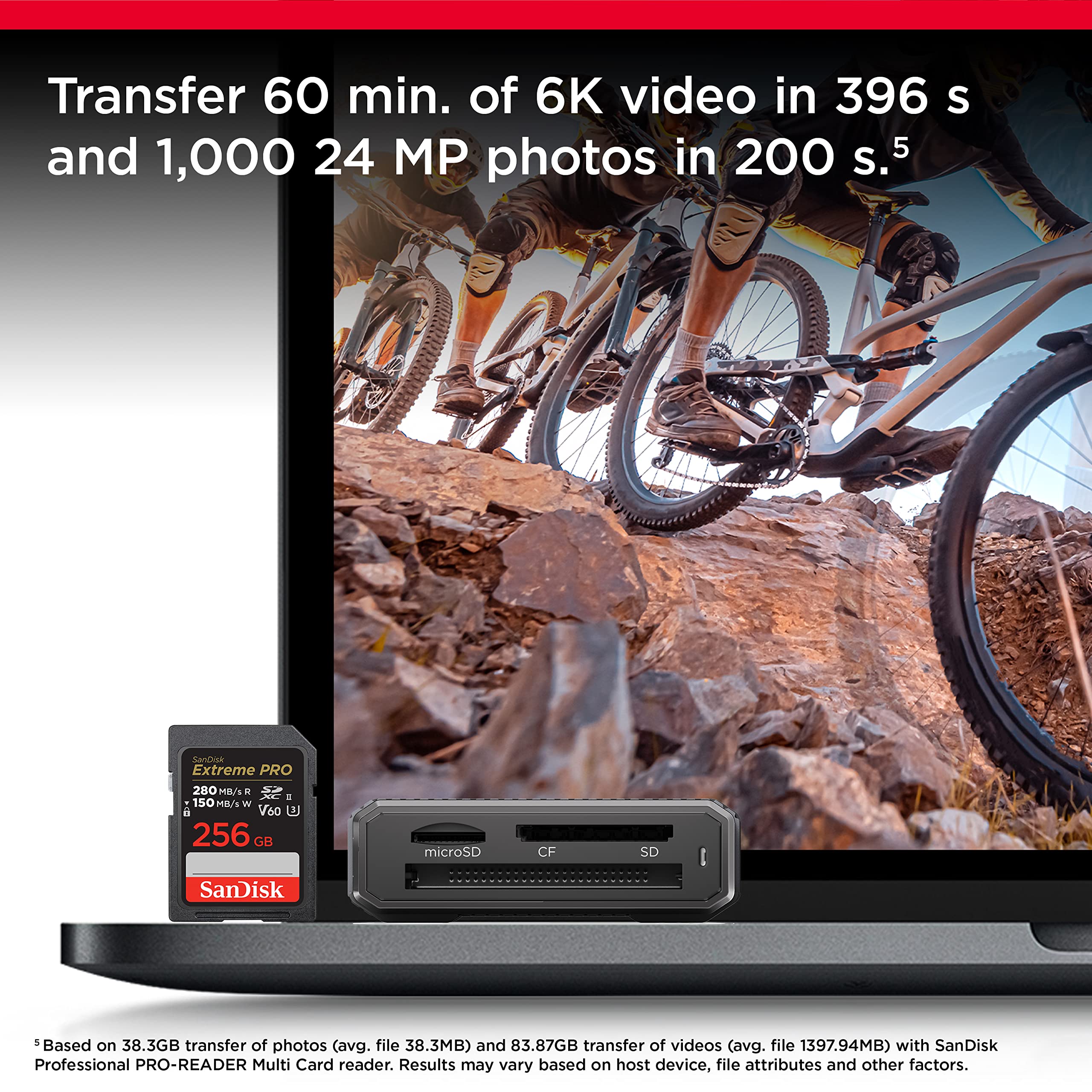 Foto 4 | Tarjeta de Memoria Sandisk Extreme Pro Sdxc 256gb Uhs-ii V60 - Venta Internacional