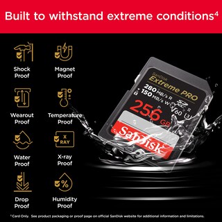 Foto 5 | Tarjeta de Memoria Sandisk Extreme Pro Sdxc 256gb Uhs-ii V60 - Venta Internacional