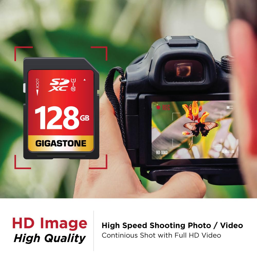 Foto 4 | Tarjeta Sd Gigastone De 128 Gb, Uhs-i U1, Clase 10, Sdxc, Paquete De 2 - Venta Internacional.