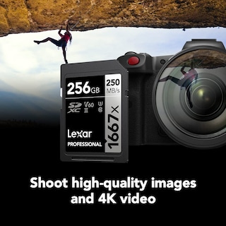 Foto 3 | Tarjetas De Memoria Lexar Professional 1667x Sdxc 256gb (paquete De 2) - Venta Internacional.