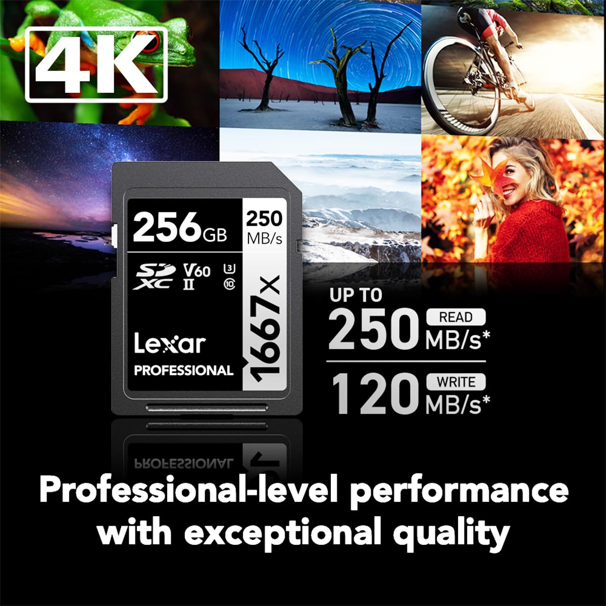 Foto 4 pulgar | Tarjeta De Memoria Lexar Professional 1667x 256gb Sdxc Uhs-ii - Venta Internacional.