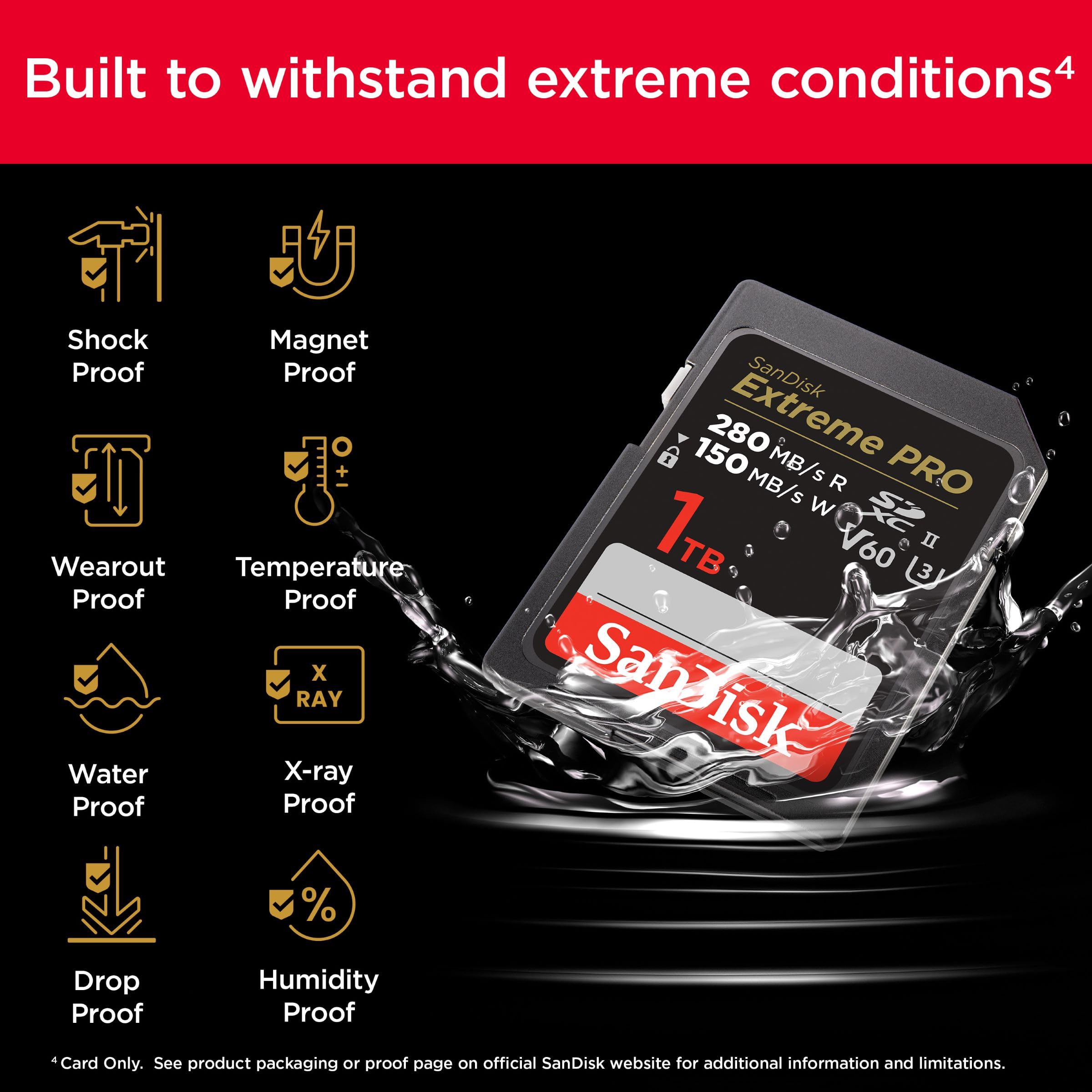 Foto 6 pulgar | Tarjeta de Memoria Sandisk Extreme Pro Sdxc Uhs-ii 1tb V60 - Venta Internacional