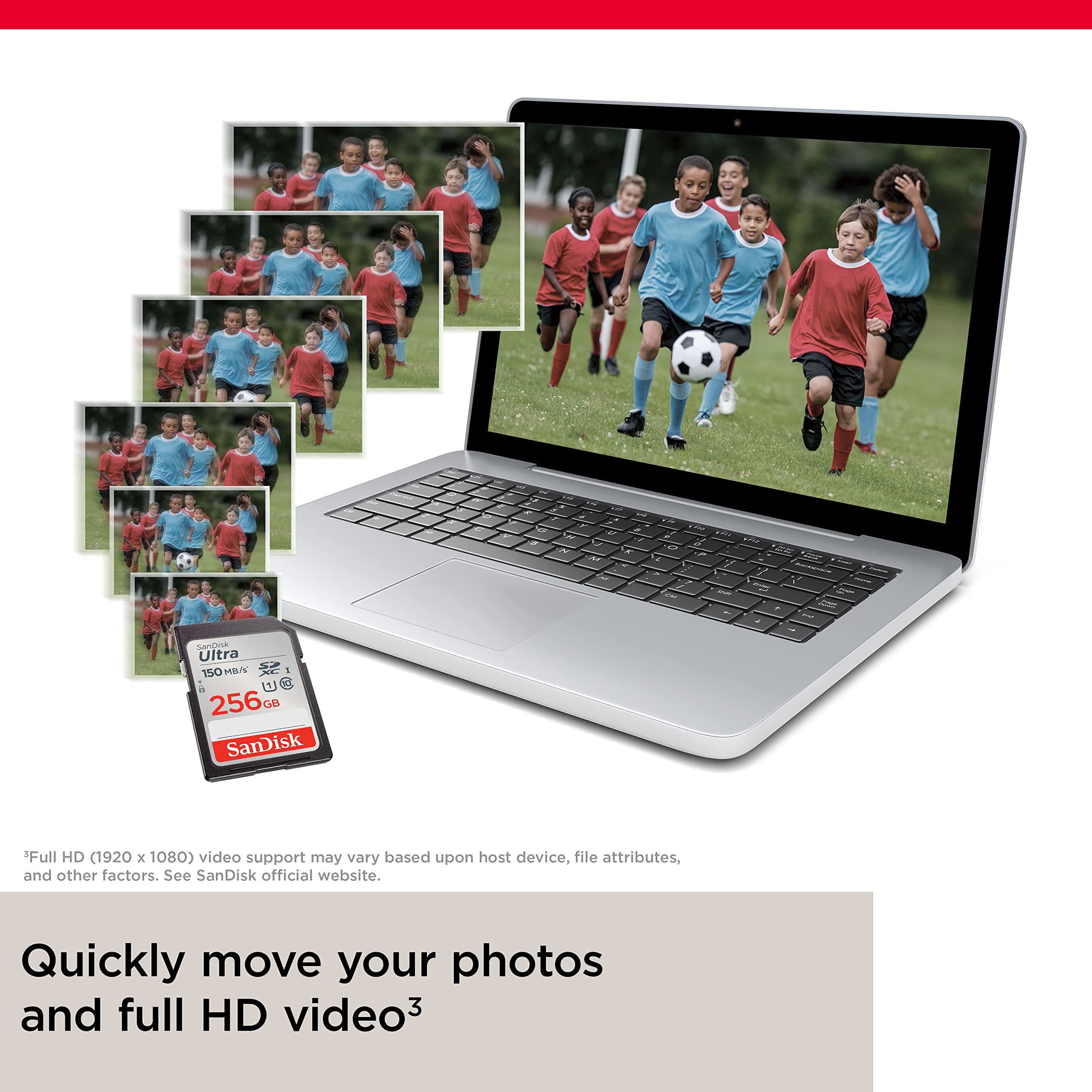 Foto 3 pulgar | Tarjeta de Memoria Sandisk Ultra Sdxc 256gb Uhs-i C10 U1 Full Hd - Venta Internacional