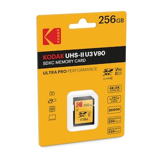 Foto 2 | Tarjeta De Memoria Kodak Sdxc 256gb Uhs-ii U3 V90 Ultra Pro - Venta Internacional.
