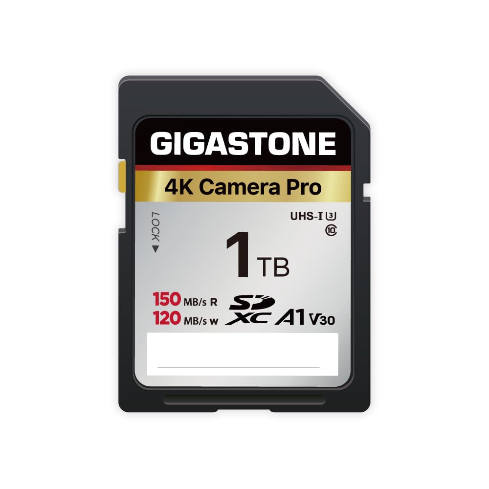 Tarjeta De Memoria Sdxc Gigastone De 1 Tb, 4k Pro Series, 150 Mb/s, 5 Años De Recuperación De Datos - Venta Internac