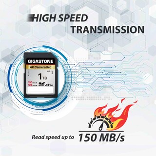 Foto 3 | Tarjeta De Memoria Sdxc Gigastone De 1 Tb, 4k Pro Series, 150 Mb/s, 5 Años De Recuperación De Datos - Venta Internac