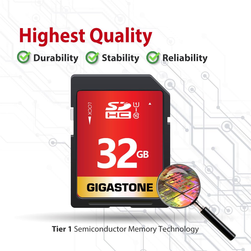 Foto 7 pulgar | Tarjeta Sd Gigastone De 32 Gb, Paquete De 5 Unidades, Uhs-i U1, Clase 10, Memoria Sdhc - Venta Internacional.