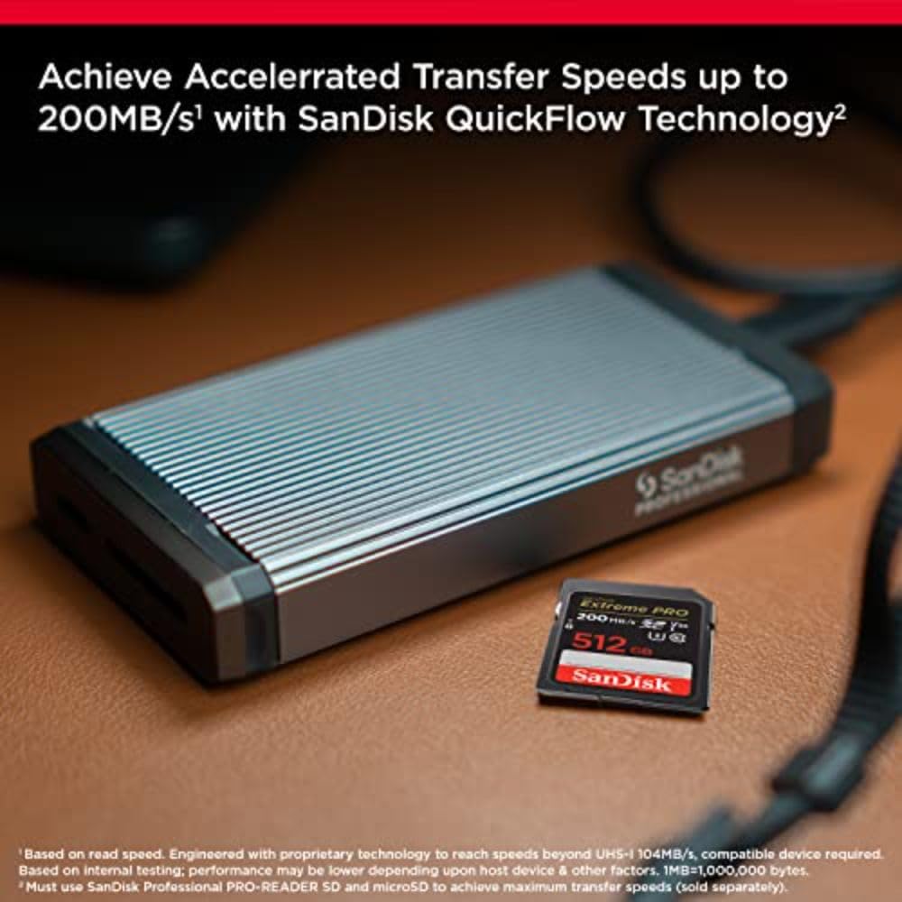 Foto 2 | Tarjeta de Memoria Sandisk Extreme Pro Sdxc 512gb Uhs-i C10 V30 - Venta Internacional