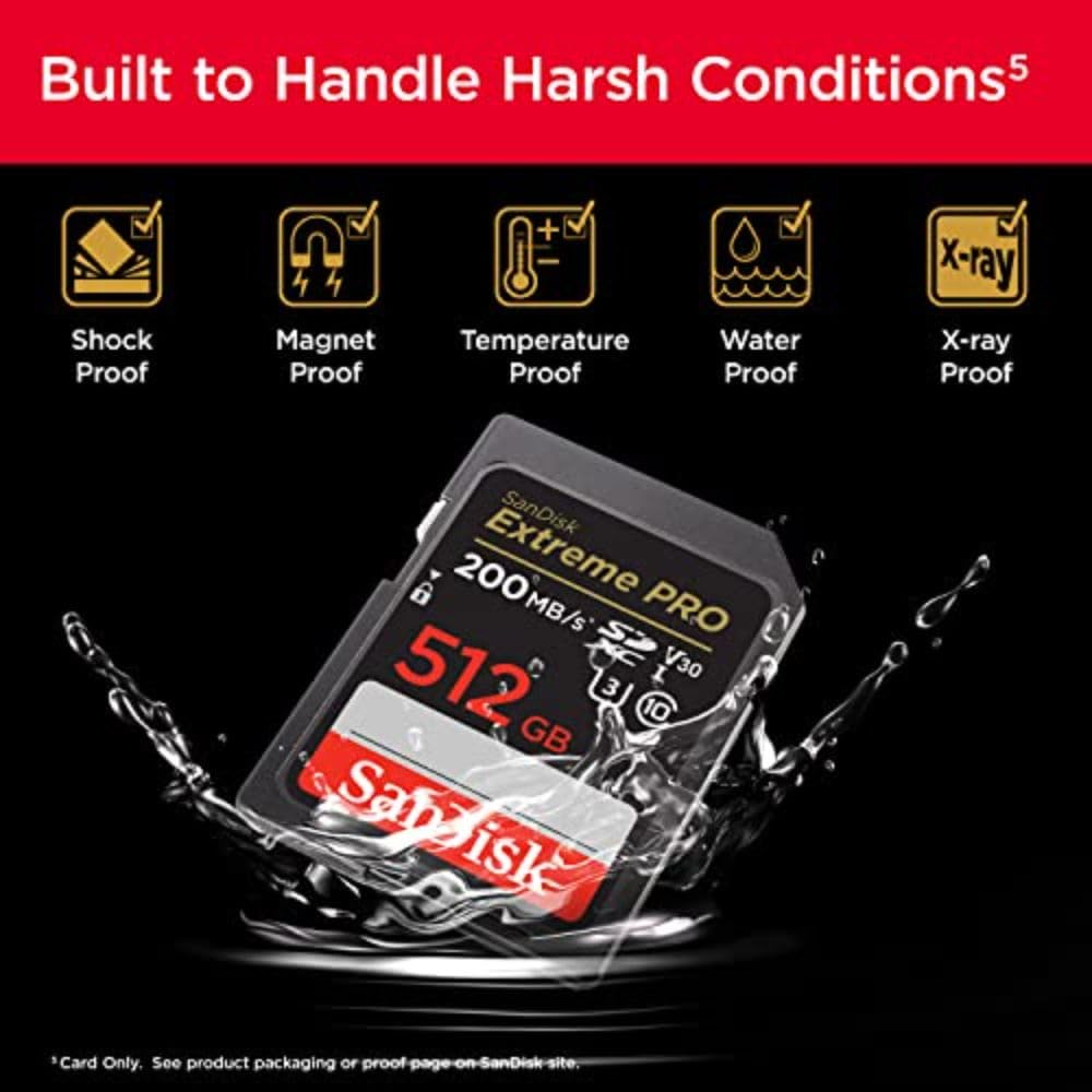 Foto 6 pulgar | Tarjeta de Memoria Sandisk Extreme Pro Sdxc 512gb Uhs-i C10 V30 - Venta Internacional