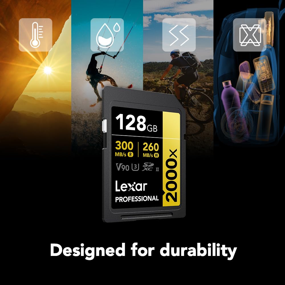 Foto 6 pulgar | Tarjeta De Memoria Lexar Professional 2000x 128gb Sdxc Uhs-ii V90 - Venta Internacional.