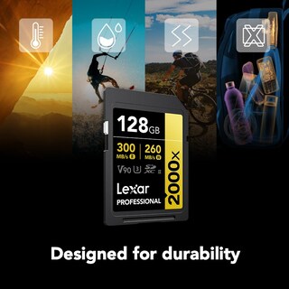 Foto 5 | Tarjeta De Memoria Lexar Professional 2000x 128gb Sdxc Uhs-ii V90 - Venta Internacional.