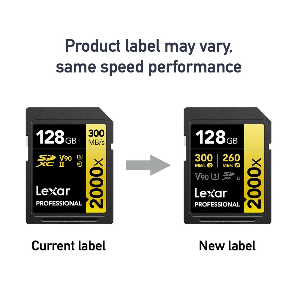 Foto 7 pulgar | Tarjeta De Memoria Lexar Professional 2000x 128gb Sdxc Uhs-ii V90 - Venta Internacional.