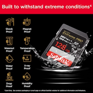 Foto 5 | Tarjeta de Memoria Sandisk Extreme Pro Sdxc 128gb C10 U3 V60 6k - Venta Internacional