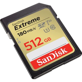 Foto 2 | Tarjeta De Memoria Sandisk Extreme Sdxc 512gb Uhs-i C10, U3, V30 4k - Venta Internacional.