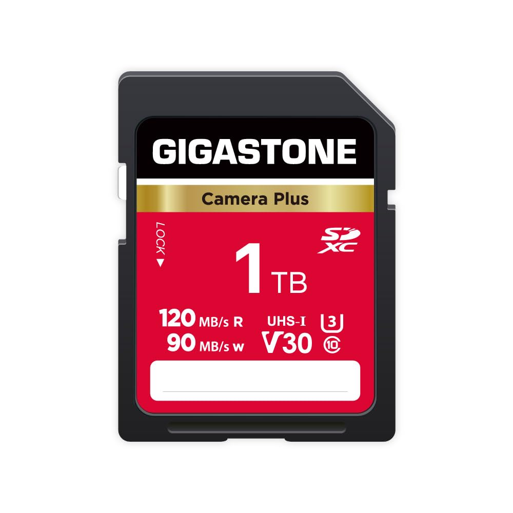 Tarjeta Sd Tarjeta De Memoria Sdxc Gigastone Camera Plus De 1 Tb V30 - Venta Internacional.