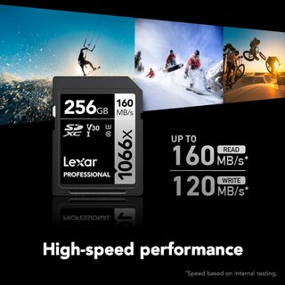 Foto 2 | Tarjeta De Memoria Lexar Professional 1066x 256gb Sdxc Uhs-i V30 - Venta Internacional.
