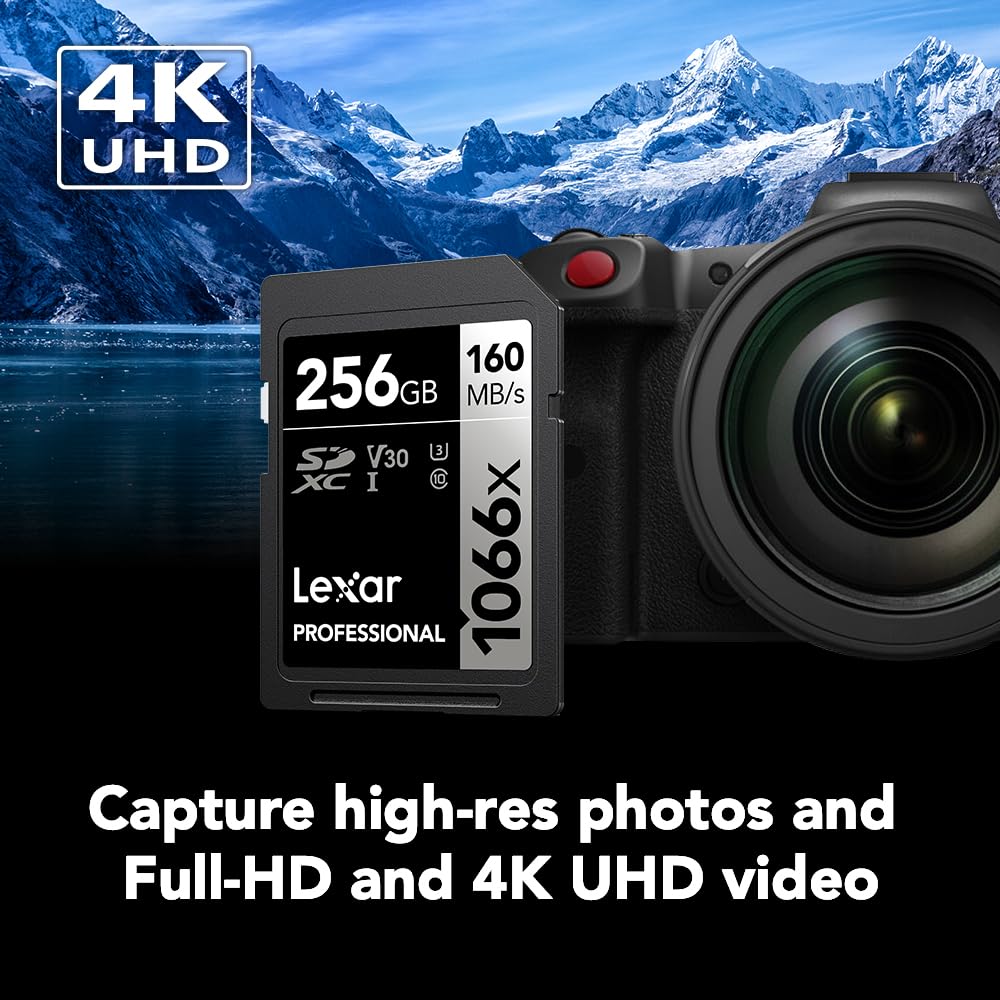 Foto 4 pulgar | Tarjeta De Memoria Lexar Professional 1066x 256gb Sdxc Uhs-i V30 - Venta Internacional.