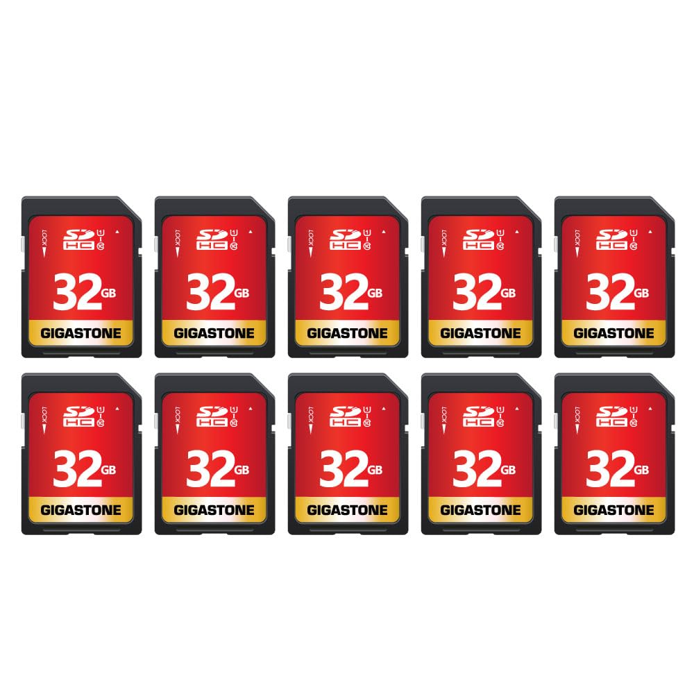 Tarjeta Sd Gigastone De 32 Gb, Paquete De 10 Unidades, Uhs-i U1, Clase 10, Memoria Sdhc - Venta Internacional.