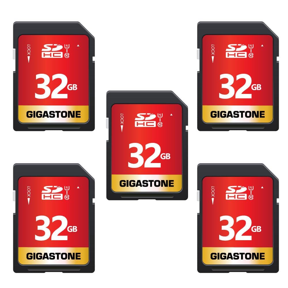 Tarjeta Sd Gigastone De 32 Gb, Paquete De 5 Unidades, Uhs-i U1, Clase 10, Memoria Sdhc - Venta Internacional.