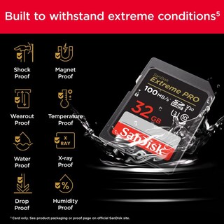 Foto 5 | Tarjeta de Memoria SanDisk Extreme Pro SDHC 32 GB C10 U3 V30 4K UHD - Venta Internacional