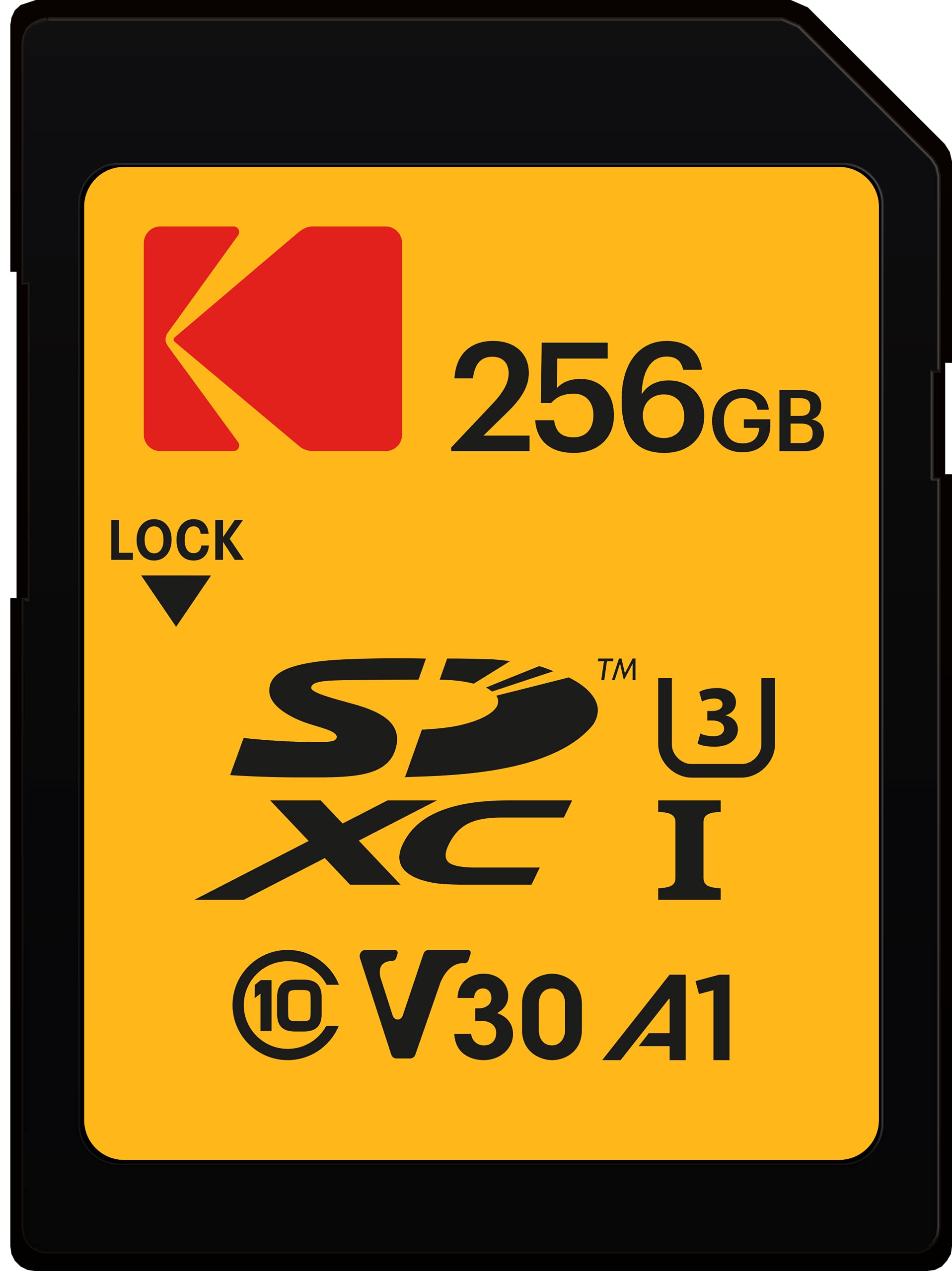 Tarjeta Sd Kodak 256gb Uhs-i U3 V30 Ultra 95mb/s De Velocidad De Lectura - Venta Internacional