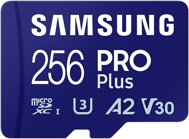 Samsung Pro Plus - Tarjeta De Memoria Microsd (mb-md256sa/eu, 256 Gb, Uhs-i U3, Full Hd Y 4k Uhd, 180 Mb/s De Lectura