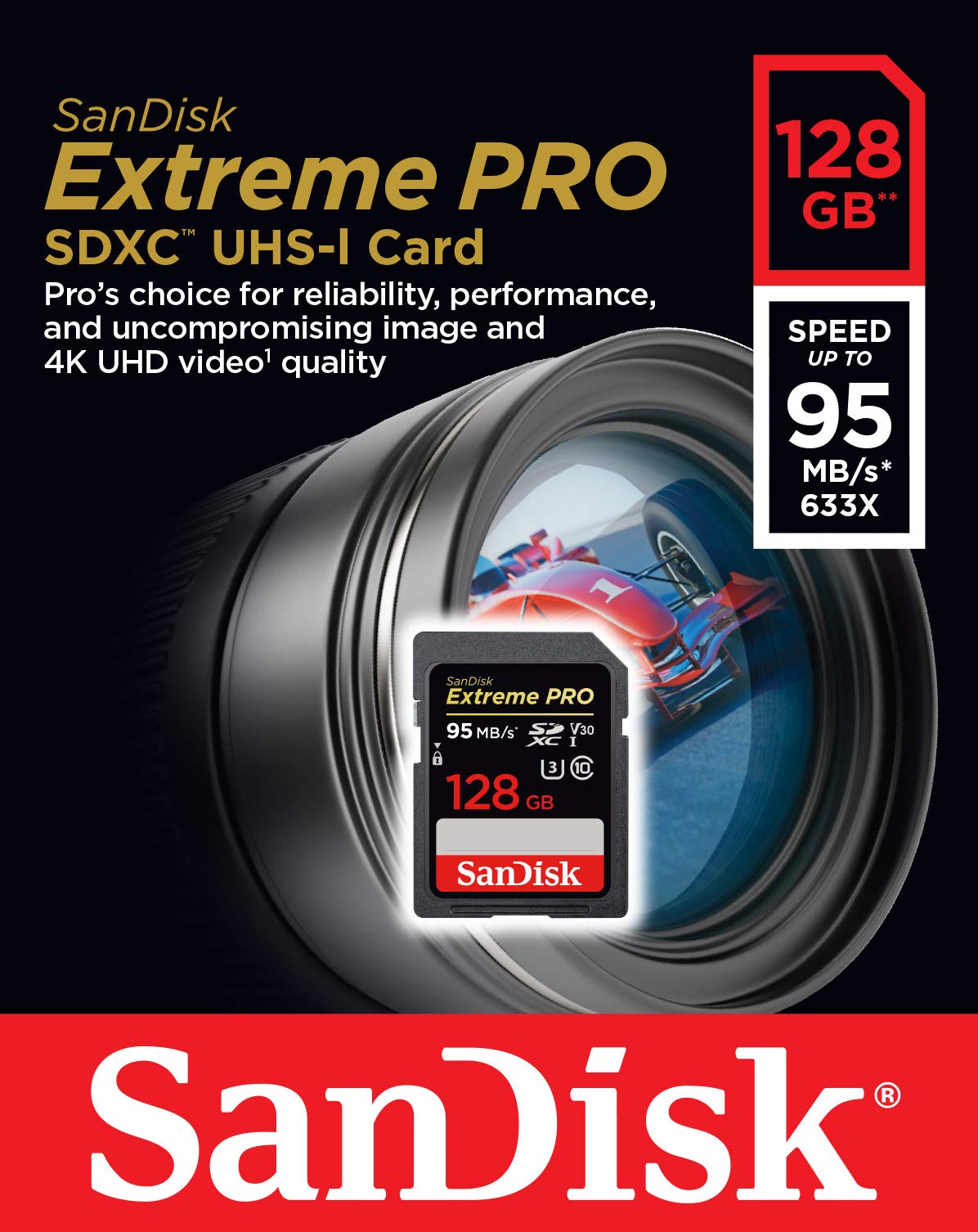 Foto 3 | Tarjeta De Memoria Sandisk Extreme Pro Sdxc 128gb Uhs-i - Venta Internacional.