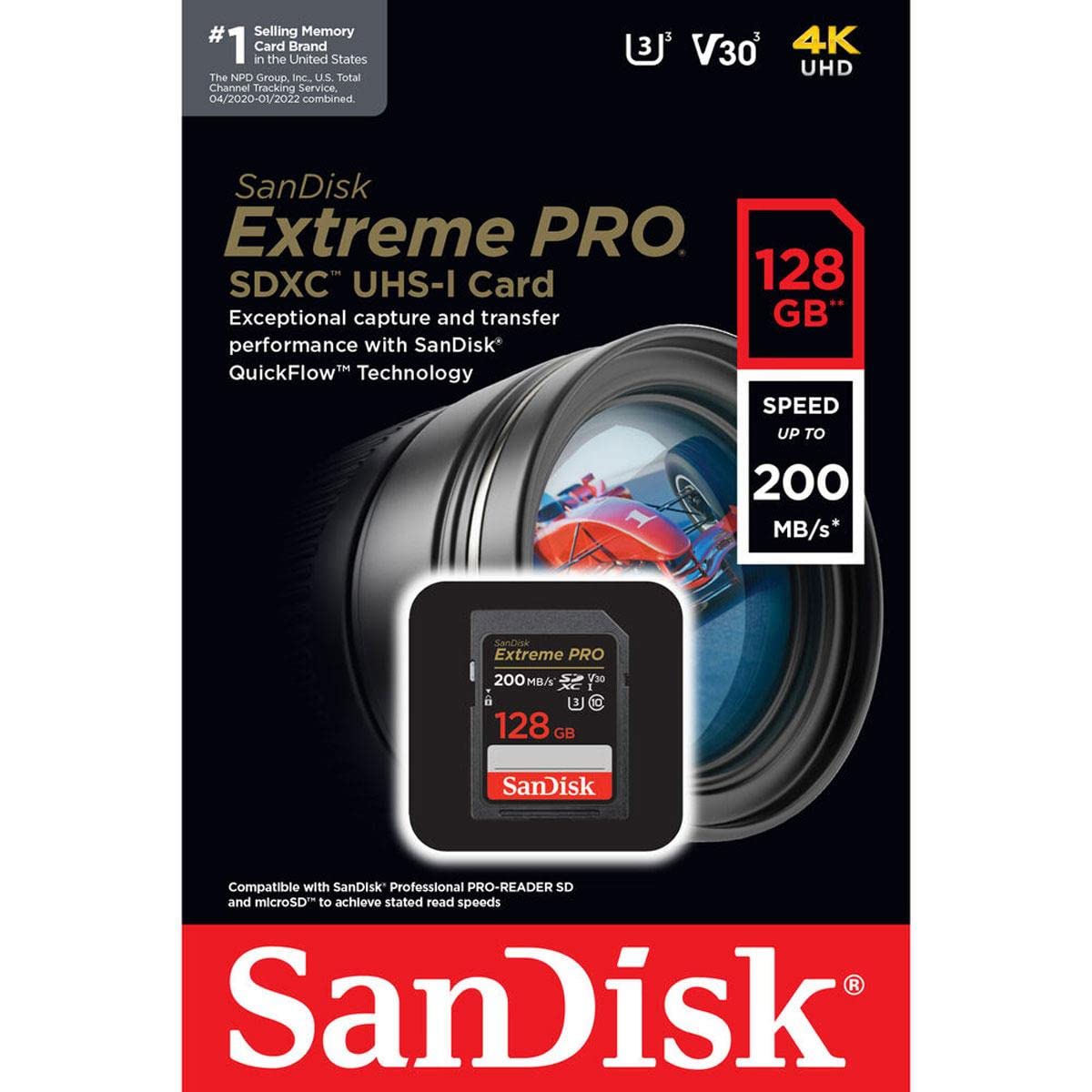 Foto 5 pulgar | Tarjeta De Memoria Sandisk Extreme Pro 128gb Uhs-i U3 Sdxc - Venta Internacional.