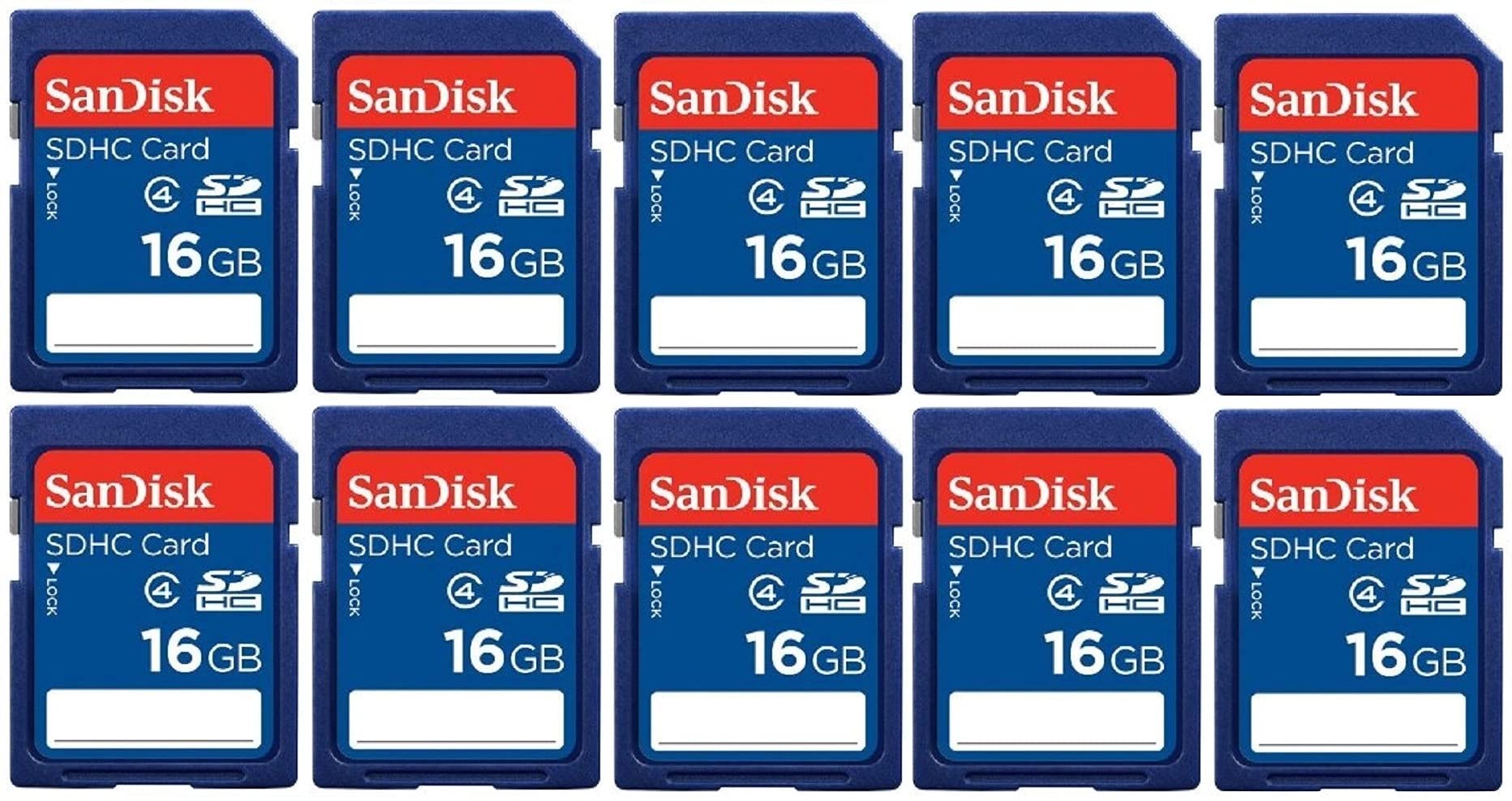 Foto 1 | Tarjeta De Memoria Sandisk 16gb Sd Sdhc Class 4 Con Lector Usb X10 - Venta Internacional.