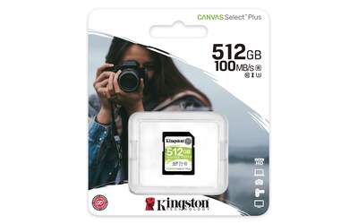 Foto 3 | Tarjeta Sdxc Kingston Canvas Select Plus De 512 Gb, Clase 10, Uhs-i - Venta Internacional.