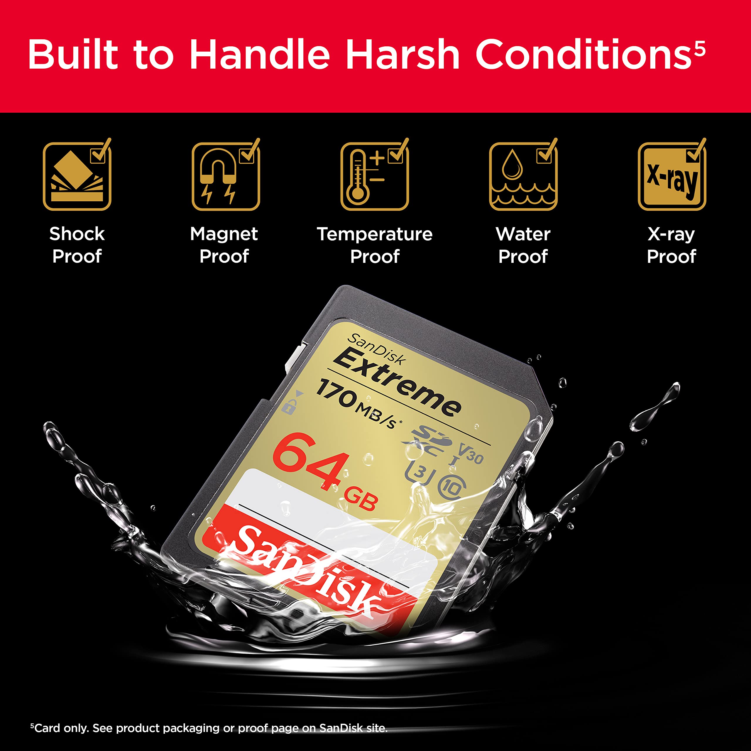 Foto 6 pulgar | Tarjeta de Memoria Sandisk Extreme Sdxc 64gb Uhs-i C10 U3 V30 - Venta Internacional