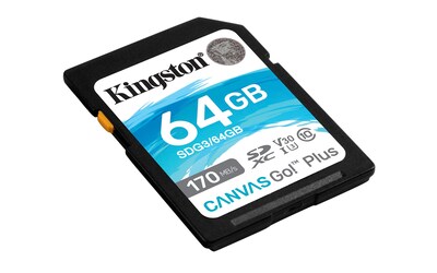 Foto 2 | Tarjeta Sdxc Kingston Canvas Go Plus De 64 Gb Uhs-i C10 U3 V30 - Venta Internacional.