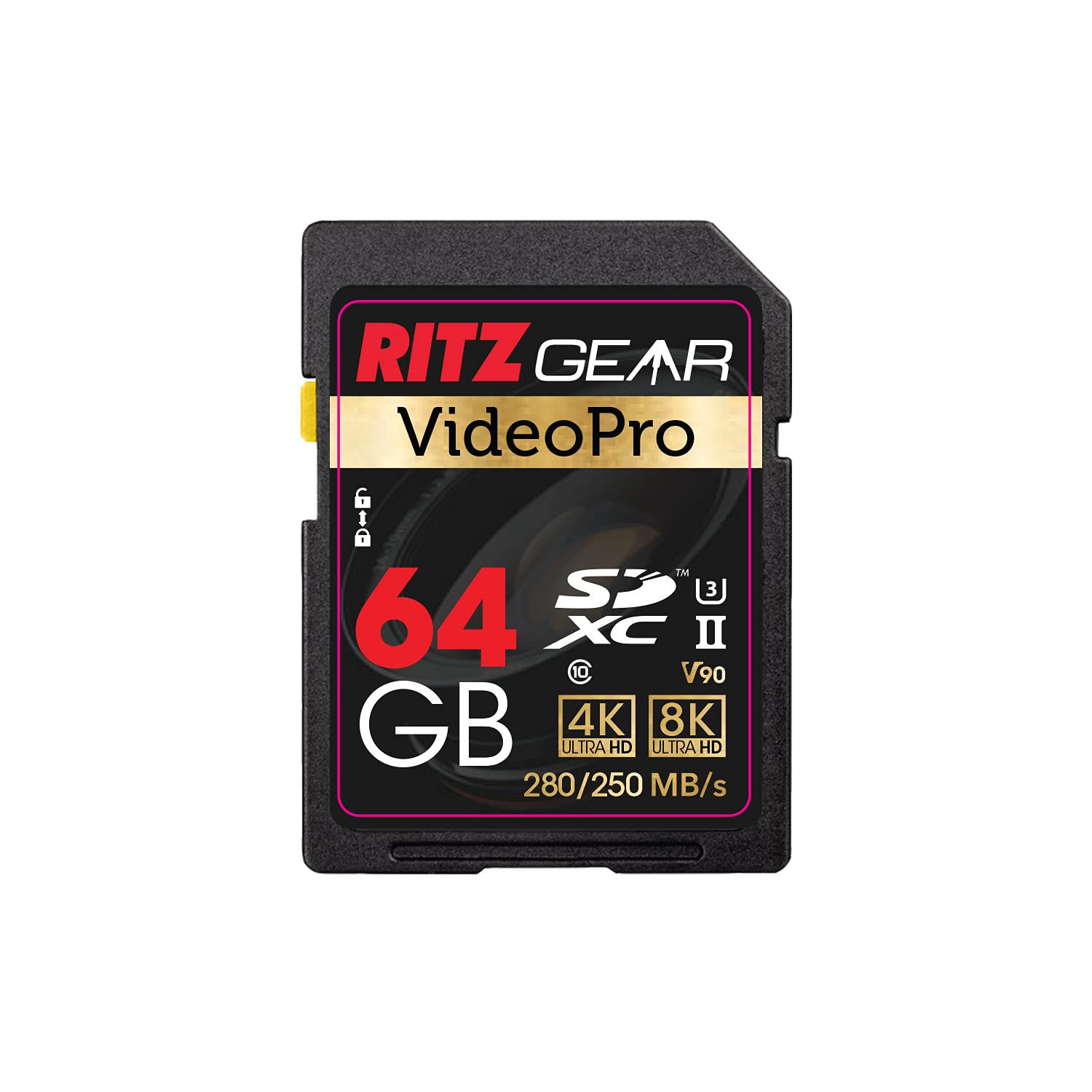 Foto 2 pulgar | Tarjeta Sd Ritz Gear De 64 Gb De Alta Velocidad Sdxc Uhs-ii C10 U3 V90 - Venta Internacional.