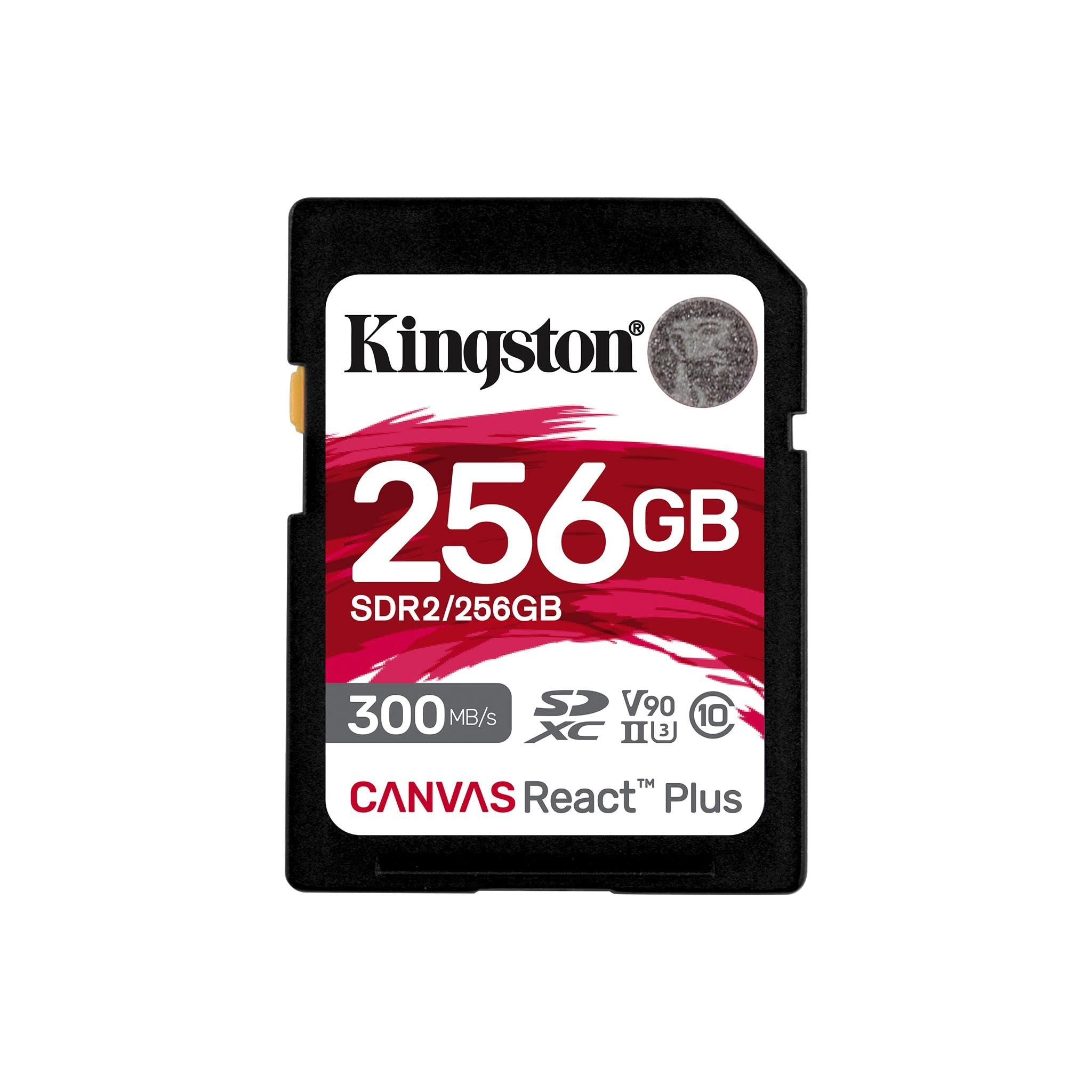 Tarjeta Sd Kingston Canvas React Plus De 256 Gb Sdxc Uhs-ii V90 - Venta Internacional.