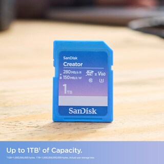 Foto 2 | Tarjeta De Memoria Sandisk Creator Sd Uhs-ii 256gb V60 Con Adobe Cc - Venta Internacional.