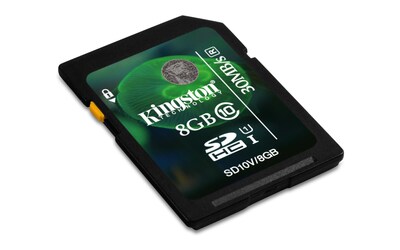 Foto 1 | Tarjeta De Memoria Kingston Digital Sdhc/sdxc De 8 Gb, Clase 10 Uhs-1 - Venta Internacional.
