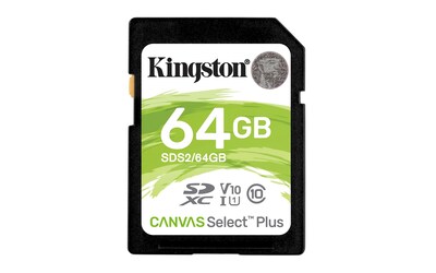 Foto 1 | Tarjeta Sdxc Kingston Canvas Select Plus De 64 Gb, Clase 10, Uhs-i - Venta Internacional.